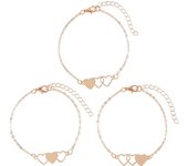 3 Pulseras a juego de distancia Pinky Promise para amigos, pareja, familia, adolescente