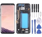 Wigento Para Samsung Galaxy S8 + Plus G955 Pantalla LCD TFT completa con unidad de marco Reparación de piezas de repuesto táctiles (sin huella dact...