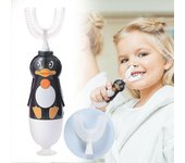 2-12 años Cepillo de dientes eléctrico para niños en forma de U Patito Cepillo de dientes de silicona Regalos 2-5 Years
