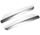 1 par de molduras de la cubierta de la tira del parachoques trasero con decoración cromada para C5 2009 2010 2011 2012 Plata