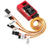 Para FMS Reflex V3 Controlador de vuelo Giroscopio Estabilizador RC Avión FMS Warbird Giro fijo funcional Rojo