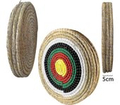 Feelglad Straw Archery Target, Arcos de tiro al aire libre sólidos tradicionales hechos a mano Dardos de tiro para la práctica de tiro 50 * 50cm