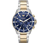 Armani Ar11362 â Reloj de acero inoxidable multicolor para hombre Azul acero One Size