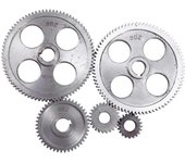 5Pcs/Set CJ0618 Engranaje de máquina herramienta Engranajes de metal - Engranaje de torno Engranaje de corte de metal Plata