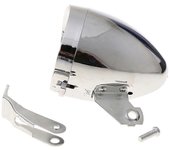 Luz frontal de bicicleta retro aerodinámica clásica Bicicletas de metal cromado LED súper brillantes