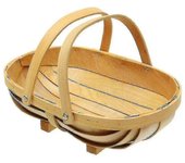 2024 Nueva canasta de frutas y verduras de jardín de madera: Sussex Trug - Decoración del jardín del hogar (m) - Opción de regalo disponible