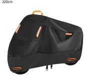 Cubierta de motocicleta de servicio pesado con tiras reflectantes Impermeable resistente a los rayos UV Ajuste seguro Protección al aire libre Cubi...