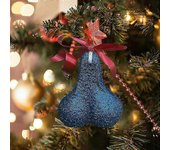 1-2pcs Ballballs Colgante Creativo Árboles de Navidad Decoración de Adornos Colgantes Azul color carne