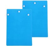 Pizarra de desove de peces extraíble de 2 piezas para acuario Pizarra de cría reutilizable de plástico con ventosa Azul 15.00X10.00X0.10CM