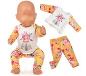 Ropa para muñecas de 43 cm abrigo 18 pulgadas niña muñeca abajo chaqueta muñeca pantalón A