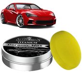 Fruushop Cera cerámica de titanio Cera cerámica Cuidado del coche Pulido Auto Reparación de arañazos Removedor Pasta de cera Pulidor Cuidado de la ...