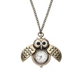 Relojes vintage Reloj colgante Búho Reloj Collar Reloj Mujer Collar Collar Reloj de bolsillo