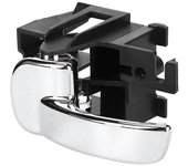 Tirador de puerta interior delantero izquierdo para Navara D40 para 80671-4X02B Negro Plata