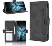 Estuche protector de cuero Flip Stand para Asus ROG Phone 3/ZS661KS/ROG Phone 3 Strix Negro