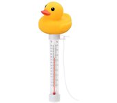 Termómetro de piscina flotante Jacuzzis Baño Agua Forma animal Pato amarillo