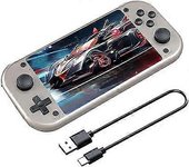 Consola de juegos portátil M17, mini consola de juegos portátil retro de 4,3 pulgadas 64/128G, máquinas de videojuegos con pantalla LCD HD Jugadore...