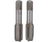 2 piezas de grifo de flauta recta Grifo de flauta de mano métrica de acero de alta velocidad Herramienta de roscado de tornillo estándarM14x1.5