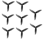 8Pcs T5045C PRO Hélice Tri-Blade FPV Hélice 4CW + 4CCW para FPV Freestyle Drone Quadcopter Part Negro