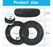 200x50 Neumático y tubo interior Set para E100, e150, e200, Power Core E100, 360, epunk, e-scooter Neumático