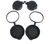 Tapas protectoras de goma para prismáticos Cubiertas de objetivos y oculares de 42 mm/50 mm para telescopios y prismáticos 2 en 1 para 42 mm