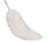 Fluffy Therian fox Fur Tail Keychain - Soft Fur, Realistic Colors, Durable, Perfect for Cosplay, Renaissance Fairs
