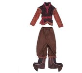 Sssxv Kristoff Disfraz de cosplay Kristoff Disfraz de Halloween para niños Niño Anime Reina de las nieves con botas Royal Ice Master Trajes de carn...