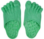 Zapatillas de pie, zapatillas de cosplay de Halloween, accesorios de mascarada de disfraces de pies enormes, marrón 36-42 yardas verde