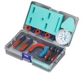 Kids Science Magnet Set Bar Ring Horseshoe Compass Car Kit Herramientas de experimentos educativos para niños