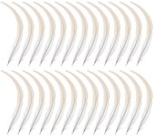 50 piezas de plumas de gallo de cola natural de 33-40 cm para la decoración de sombreros artesanales de bricolaje (blanco)-YVAN 43.00X3.00X0.10CM