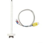 Sonda de termopar tipo K de servicio pesado para medición de alta temperatura, cable de 3.3 pies, rango de -58 a 2372 °F (-50 a 1300 °C) Blanco