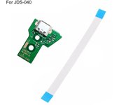 Hiborth Placa de puerto de carga Placa de enchufe de puerto de carga USB ligera y precisa de 12 pines para Sony para PS4 JDS-030 / JDS-040 / JDS-05...