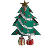 Disfraz de árbol de Navidad para adultos Bebetter con cubrezapatos de regalo 160-185cm verde