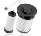2 piezas de repuesto Filtros Hepa compatibles con los accesorios de la aspiradora de escoba sin bolsa Miele Triflex HX1 Blanco negro