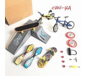 Finger Scooter Skate Boarding Mini Finger Bike Toy Diy Kits Adults Party Favor( Color : 4a )