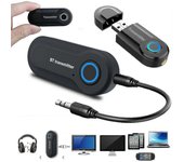 Transmisor Bluetooth USB Adaptador de audio Computadora de TV Transmisor de audio Bluetooth Adaptador de audio de 3,5 mm