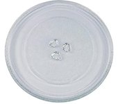 Plato de vidrio universal para microondas con 3 accesorios, 24,5 cm - Z