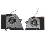 Cpu Gpu Ventiladores de enfriamiento Disipador de calor para Asus-rog Zephyrus G14 Ga401 Ga401q Ga401qm