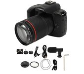 Cámara digital de visión nocturna HD 4K 64MP Pantalla a color IPS de 3 pulgadas Cámara digital WIFI Zoom digital de 16X Gran angular de 120 grados ...