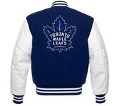 Kartex Suits Letterman Toronto Maple Leafs Varsity Chaqueta Azul Y Blanco azul/blanco M