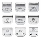 3F 4F 5F 7F 9 # 10 # 30 # 40 # 50 # Cuchilla profesional para mascotas A5 Cuchilla Ajuste La mayoría de las cortadoras de Andis Oster Cuchilla de c...