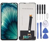 Pantalla LCD original para HTC U20 5G con conjunto completo de digitalizador (negro)