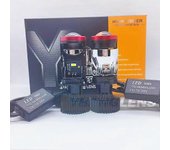 Foco Canbus 120W Lámpara láser H4 Lente de mini proyector LED H4 Bombilla de faro LED automotriz 30000LM Luz de carretera Luz de cruce Faro delante...