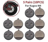 1-5 pares Pastillas de freno de disco de scooter eléctrico de 10 pulgadas para piezas de repuesto de M4 Kick Scooter Accesorios de scooter de placa...