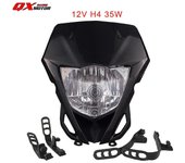 Faro delantero de motocicleta Faro delantero para YAMAHA WR250F 2015-2019 WR450F 2012-2018 WR 250F 450F WRF MX Enduro Dirt Bike H4 Black