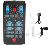 Mini cambiador de voz admite varios idiomas Cambiador de voz de tarjeta de sonido con 8 efectos de sonido para computadora de teléfono móvil