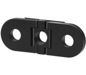 Cámara de metal Base de reemplazo plegable Trípode Adaptador Reemplazo para cámaras Gopro Hero9/8 / max negro