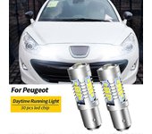 2 piezas LED luz diurna DRL lámpara de bombilla Canbus sin error P21/5W 1157 BAY15D para Peugeot 408 308 3008 RCZ