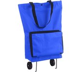 Bolsa plegable para carro de compras con ruedas Carro de compras plegable Bolsas de supermercado plegables reutilizables T Azul