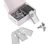 45 x cuchillas de titanio para todas las cortadoras robóticas Husqvarn / Automower / Yardforce / Gardena (3g-0.75mm) con 45 tornillos