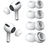 Yuzee 4 pares de auriculares de repuesto para AirPods Pro y AirPods Pro 2 con orificios de reducción de ruido (XS/S/M/L)